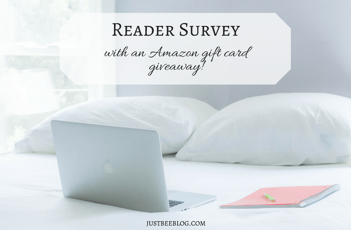 Reader Survey (with an Amazon gift card giveaway!)