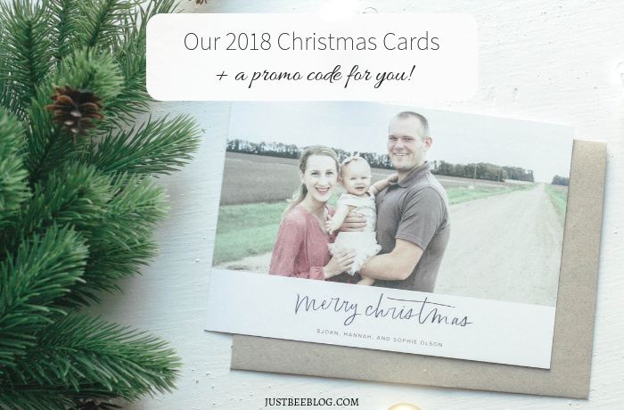 Our 2018 Christmas Cards (+ a promo code for you!)