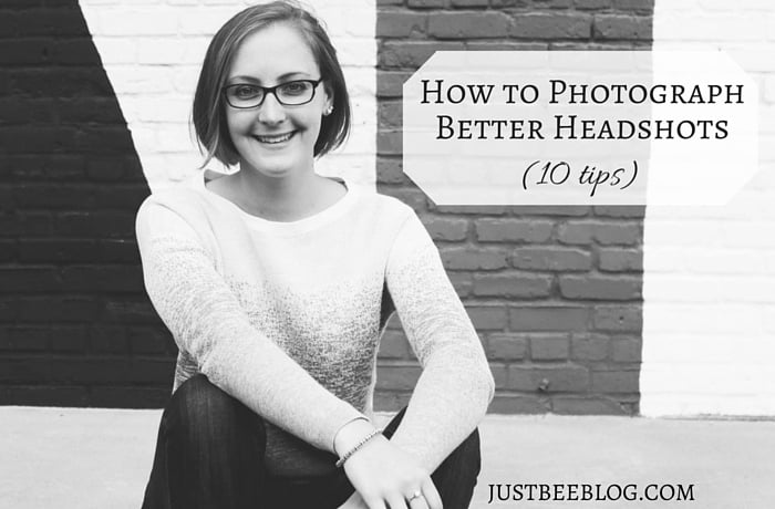 10 Ways to Photograph Better Blog Headshots