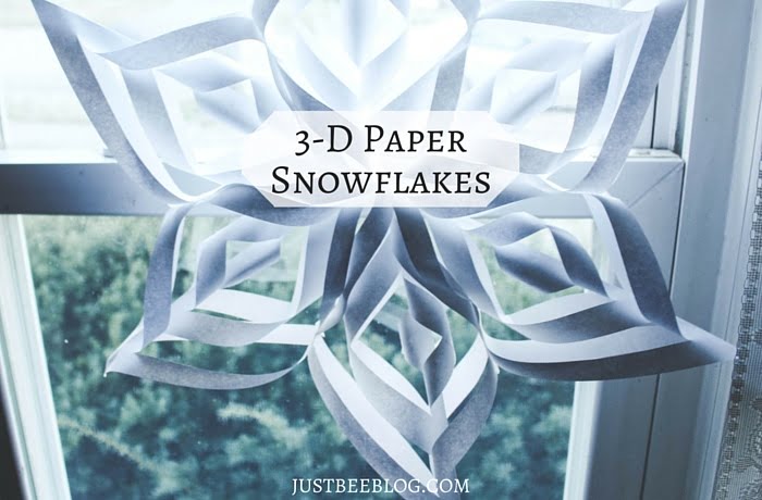 DIY 3-D Paper Snowflakes
