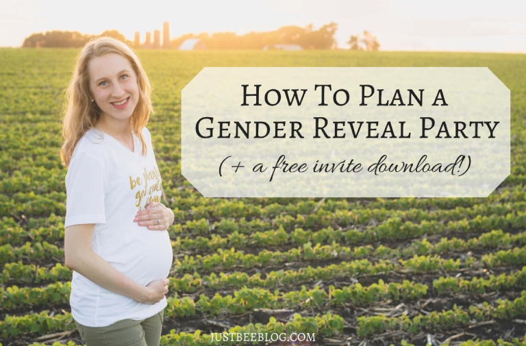 How to Plan a Gender Reveal Party (+ a free invite download!)