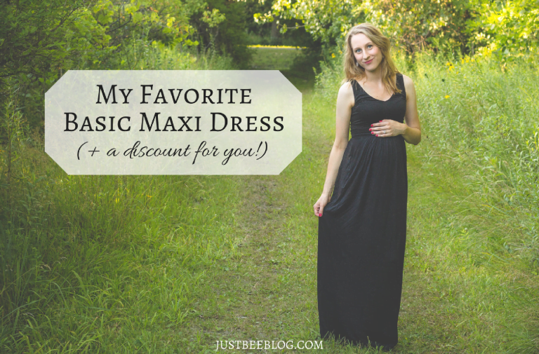 My Favorite Basic Maxi Dress (+ a discount for you!)